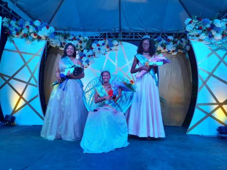 Credit: Btyan Miller Miss Hanover Festival Queen 2025, Ashley-Nicole Lawrence is flanked by her first and second runner-up, Dajae Taylor (right) and Shianna McLaren.