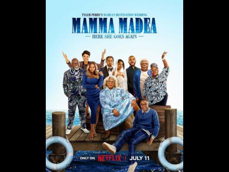 Credit: Instagram: @madea/@tylerperrystudios The artwork cover of Tyler Perry's 'Madea's Destination Wedding' to be released on Netflix today.