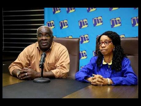 Credit: JIS Director General of Road Traffic at the Island Traffic Authority (ITA), Colonel (ret’d) Daniel Pryce, and Chief Corporate Communications Officer at Tax Administration Jamaica, Meris Haughton, participate in a JIS Think Tank, on July 18.