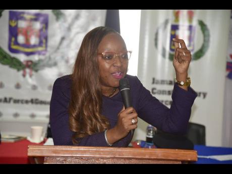 Credit: Chairman of the Jamaica Police Federation, Sergeant Arleen McBean. - File photo.