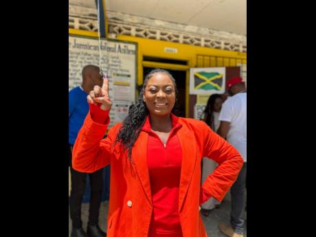 Nekeisha Burchell, incoming member of parliament for 
St James Southern.
