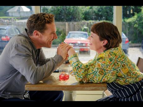 This image released by Searchlight Pictures shows Benedict Cumberbatch and Olivia Colman in a scene from ‘The Roses’.