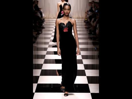 SAINT’s Tami Williams, for the Armani Prive Haute Couture Fall 2023 collection in Paris.