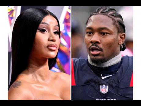 Credit: Cardi B appears at the MTV Video Music Awards in Newark, NJ on September 12, 2023, left, and New England Patriots wide receiver Stefon Diggs appears at an NFL football game in Foxborough, Mass., on September 7, 2025. (AP Photo)