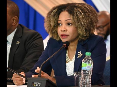 Credit: Ashley Anguin Education Minister Dr Dana Morris-Dixon