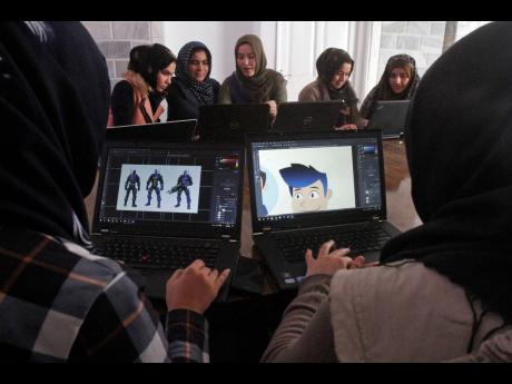 Credit: AP
In this January 22, 2018 photo, Afghan coders practise at the Code to Inspire computer training centre in Herat province, western Afghanistan.