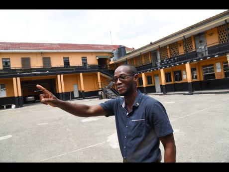 Maulton Campbell, the suspended principal of Kingston Technical High School. 