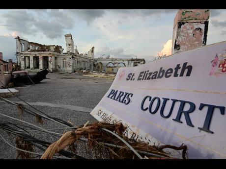 Credit: File St Elizabeth Parish Court is among the buildings on High Street, Black River, that were damaged by Hurricane Melissa.