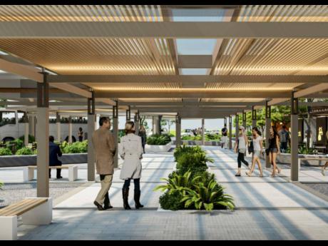 An artist’s impression showing the redesigned arrivals hall at the Norman Manley International Airport.