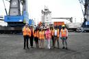 Members of the EU delegation and the Shipping Association of Jamaica team at Kingston Wharves Limited.